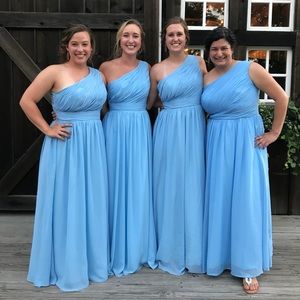 Sky Blue Bridesmaid/Prom Dress